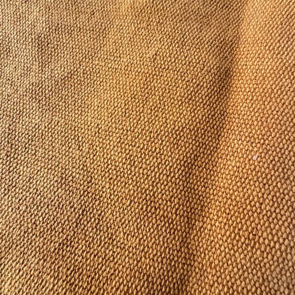 West Elm Cotton Canvas Pillow Cover Honey Gold Rust Cotton Jute Pattern Blocked - Picture 4 of 9